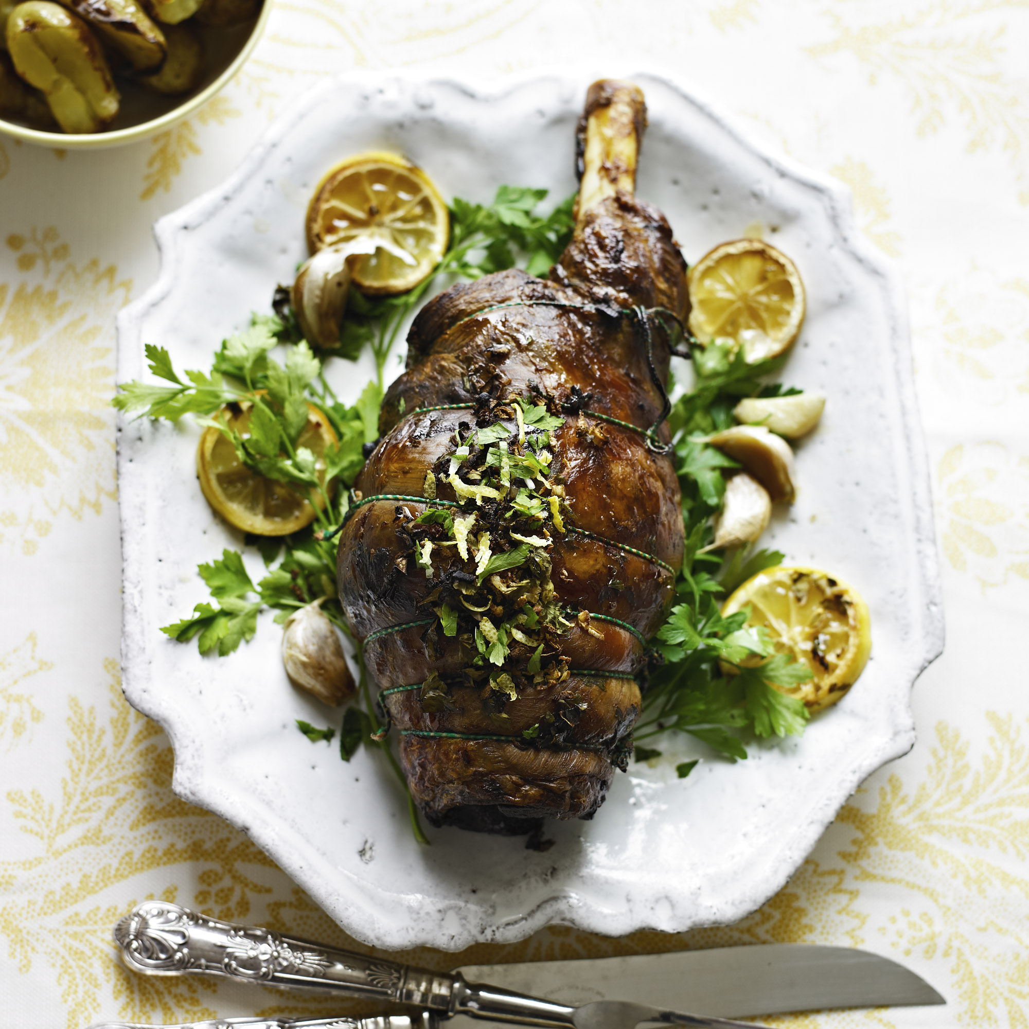 Stuffed Shoulder Of Lamb And Heritage Carrots with Tarragon Stuffed Shoulder Of Lamb And Heritage Carrots with Tarragon