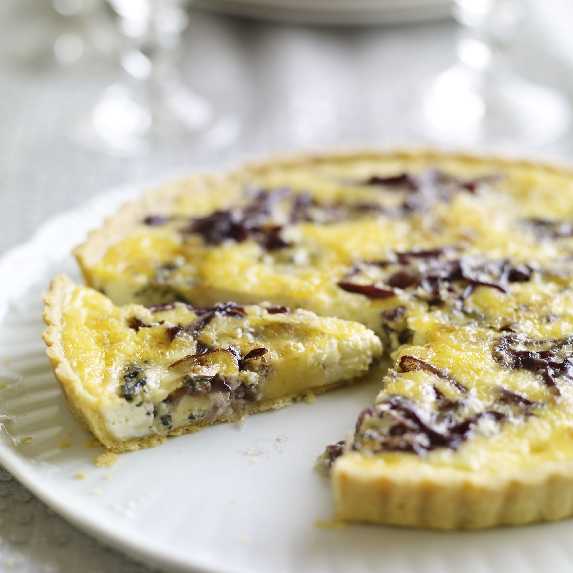 Two-Cheese and Onion Quiche Two-Cheese and Onion Quiche