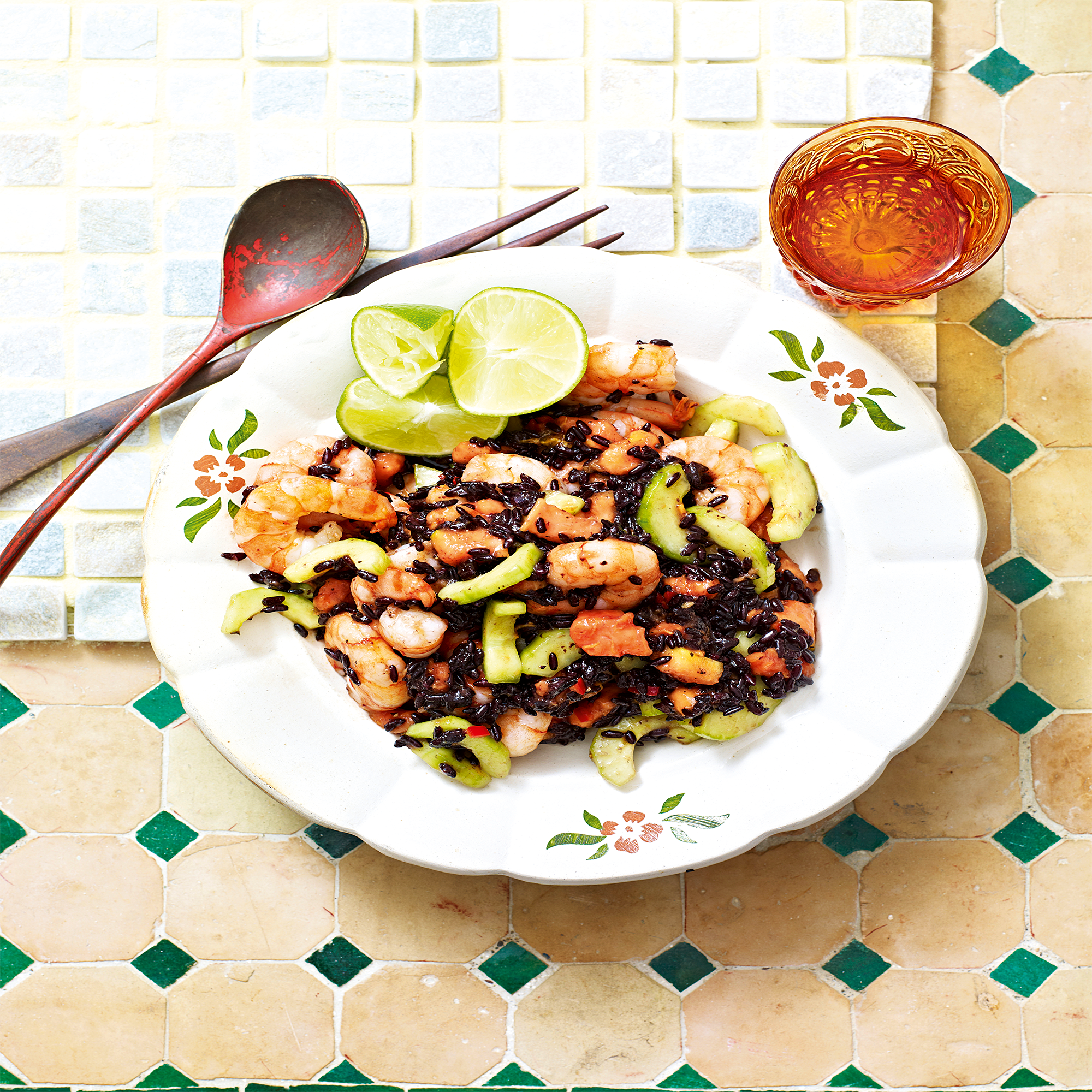 Black Rice and Prawn Salad Black Rice and Prawn Salad