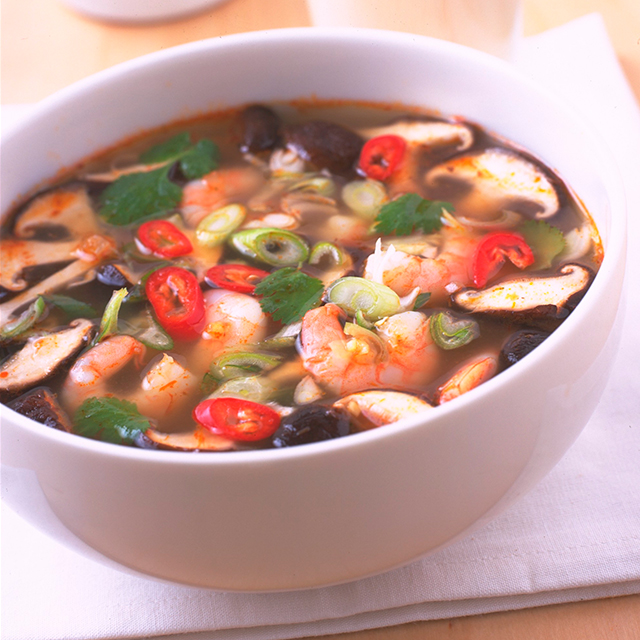 Hot and Sour Tiger Prawn Soup Hot and Sour Tiger Prawn Soup