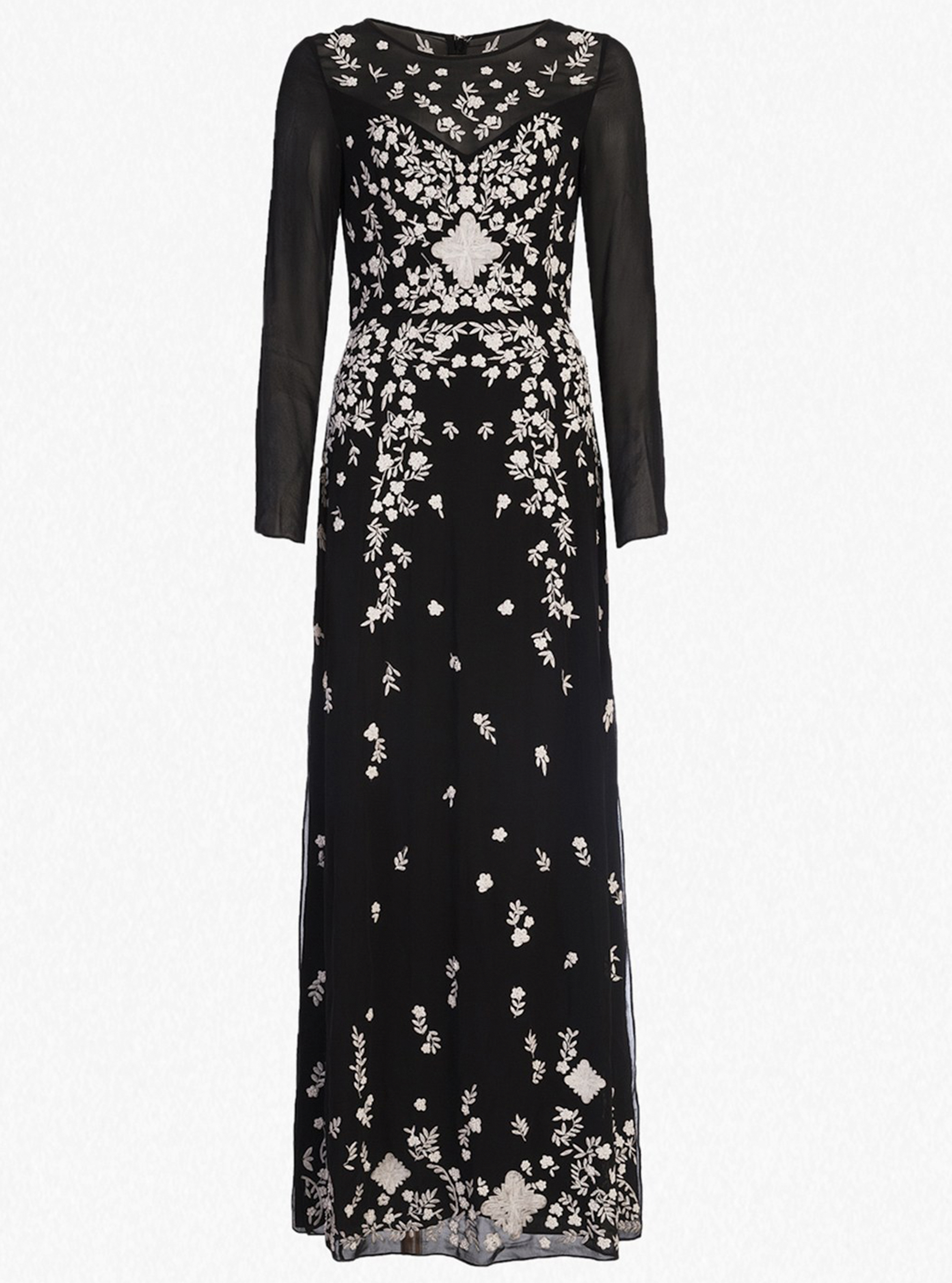 Midnight Garden Embroidered Maxi Dress, £250.00, French Connection partydress