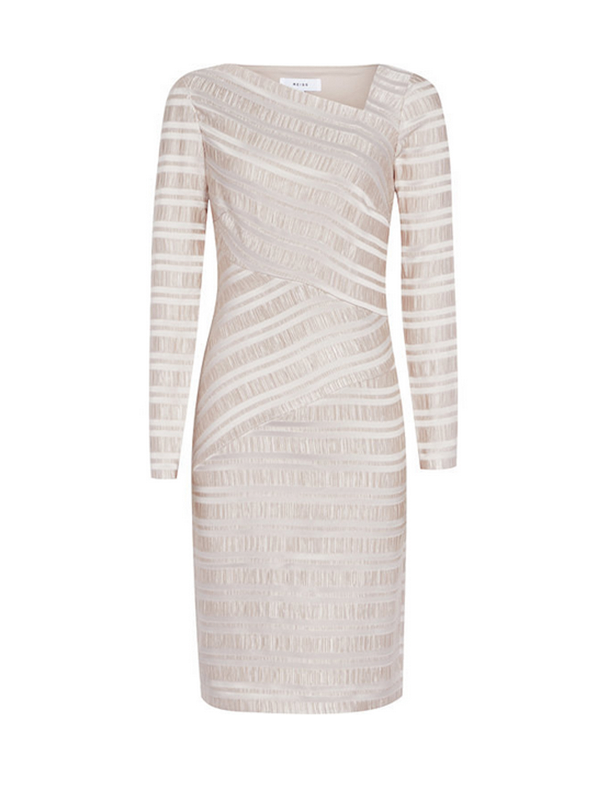 Textured Stripe Dress, £180.00, Reiss partydress