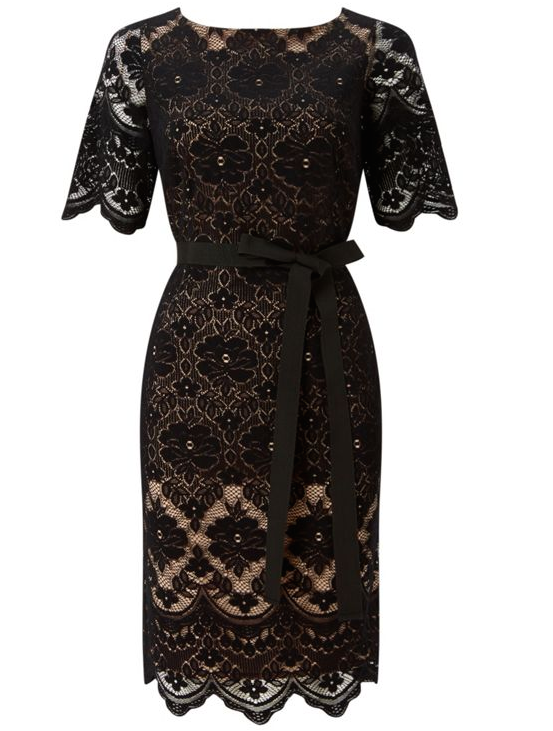Lace Contrast Shift Dress, £99.00, Jacques Vert at House of Fraser partydress