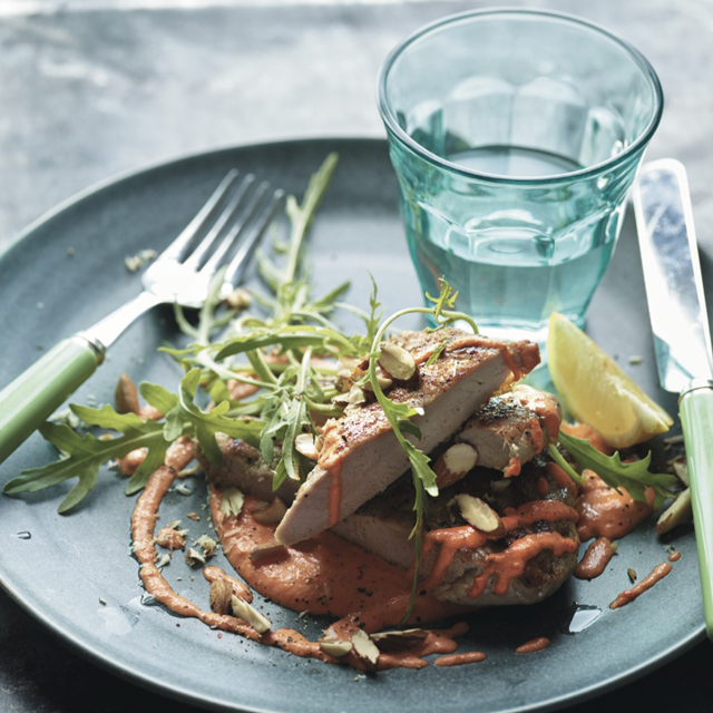 Lean In 15 Bashed Pork With Red Pepper Mayo Lean In 15 Bashed Pork With Red Pepper Mayo