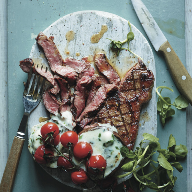 Lean In 15 Straight Up Steak With Blue Mushrooms - Woman And Home