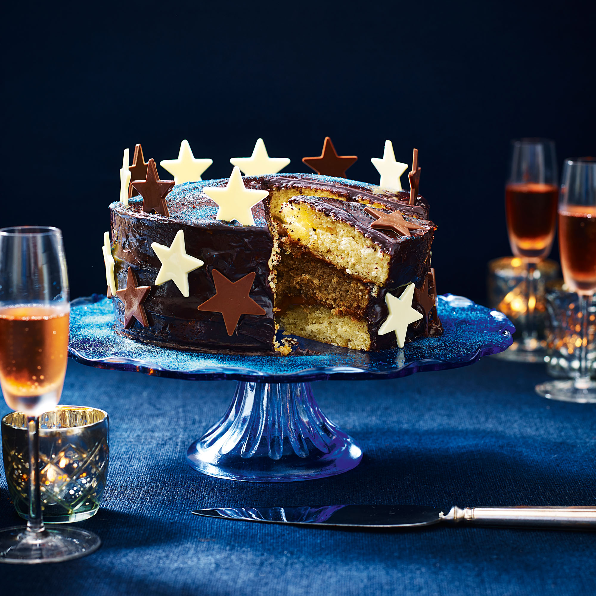 Chocolate, Coffee and Vanilla Layer Cake Chocolate, Coffee and Vanilla Layer Cake