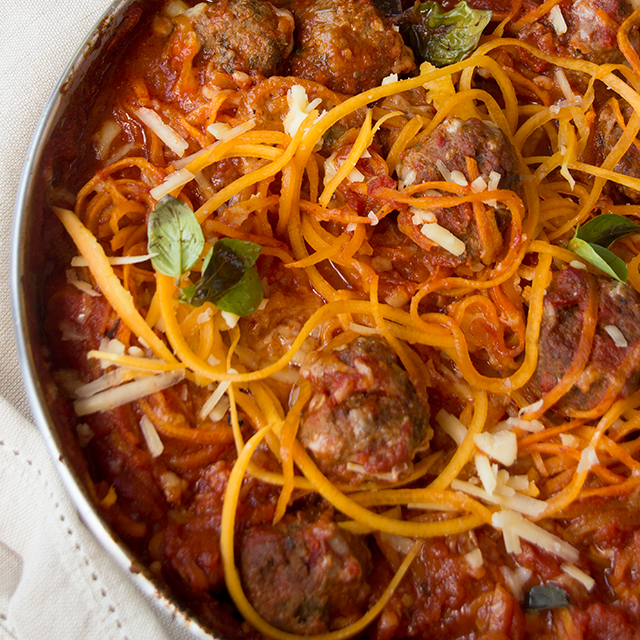 FODMAP Spicy Meatballs with Butternut Squash Spaghetti FODMAP Spicy Meatballs with Butternut Squash Spaghetti