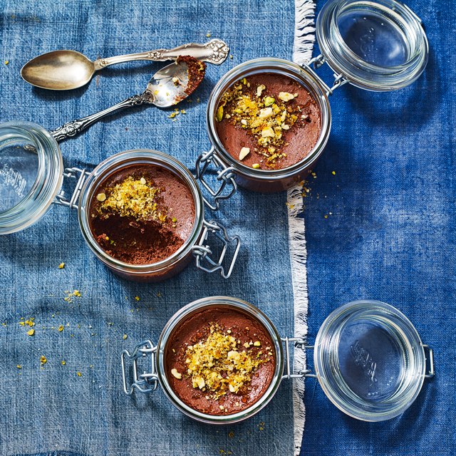 Chocolate Mousse with Honey-Hazlenut Praline Chocolate Mousse with Honey-Hazlenut Praline