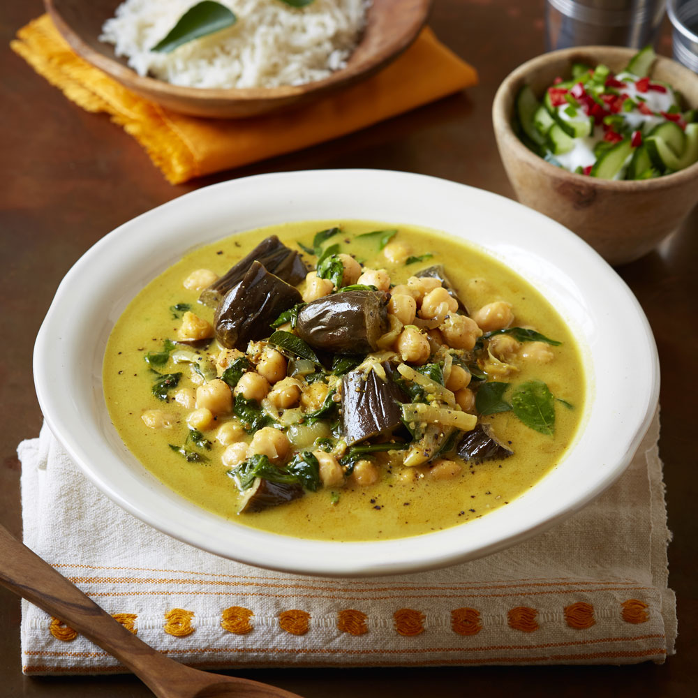 Chickpea Curry with Aubergine Chickpea Curry with Aubergine