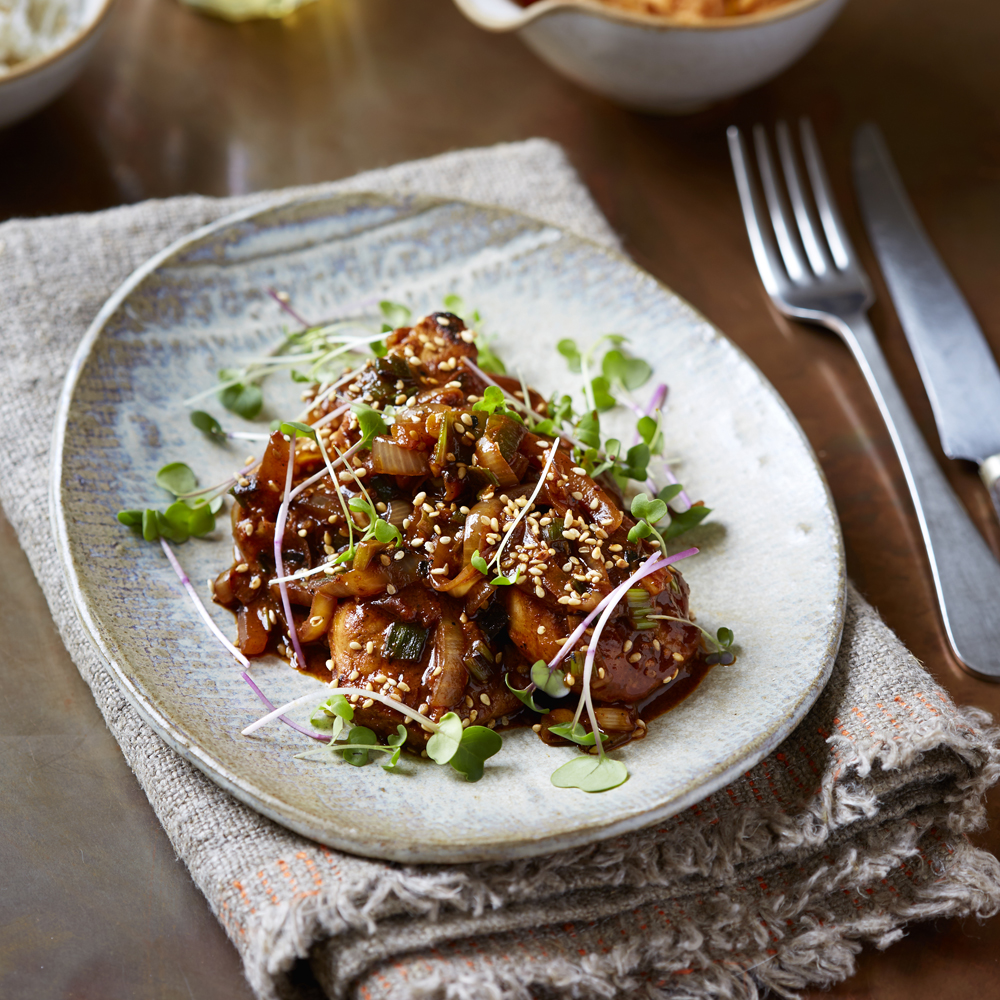 Korean Pork with Pickled Cauliflower Korean Pork with Pickled Cauliflower