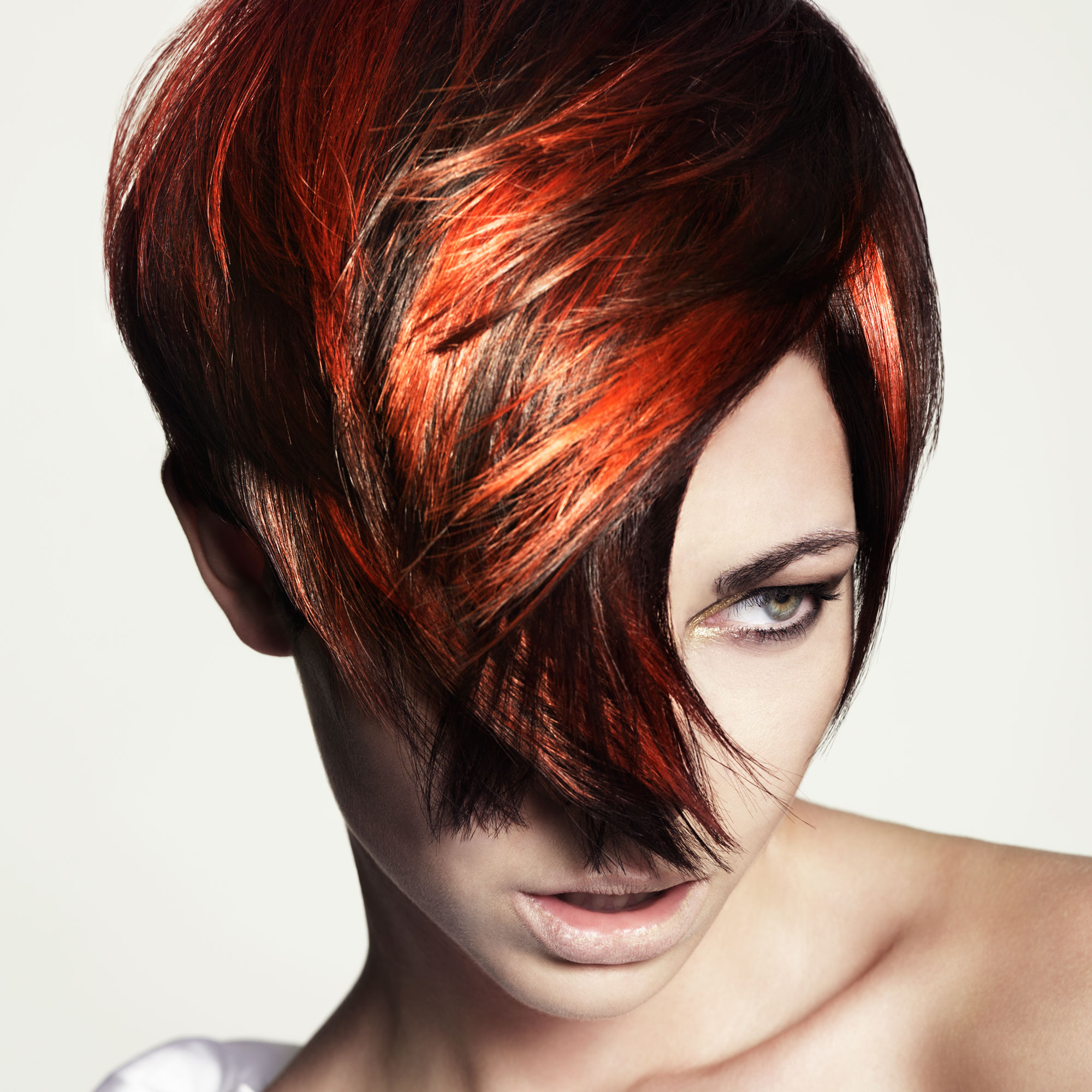 Red Cropped Hairstyles