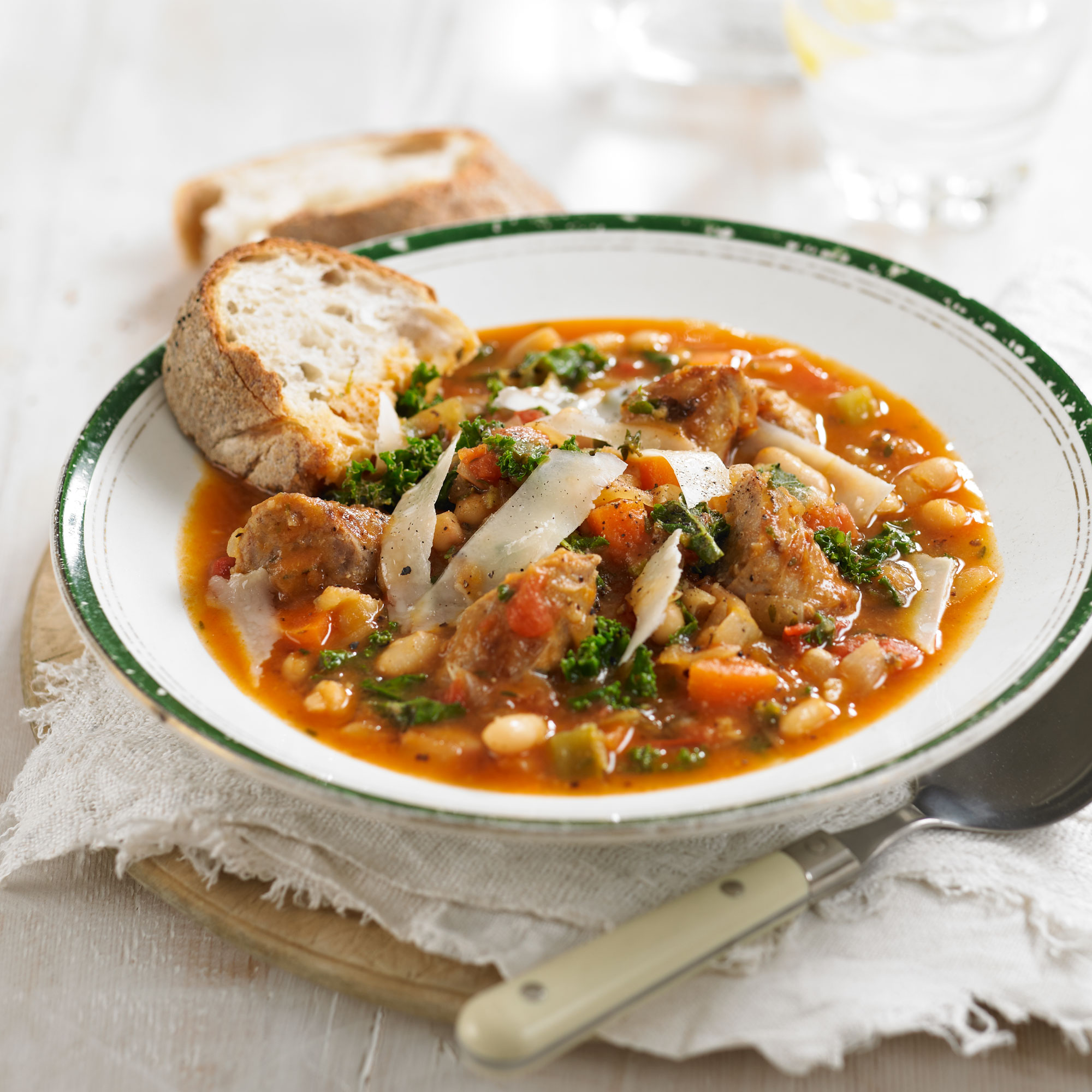 Tuscan Sausage and Bean Soup - Woman And Home